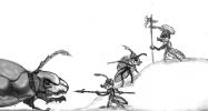 erste Überlegungen zum Gamedesign - verschiedene Ameisenklassen und Rollenverteilung